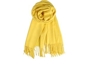 QBSM Womens Large Soft Wedding Evening Pashmina Shawls Wraps Scarfs