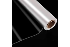 80CM Clear Cellophane Wrap Roll, HCSSZ Large Clear Wrapping Floristry Roll Extra Wide 80cm x Long 30m Transparent Gift Wrappings for Flowers Florist Easter Basket Hampers Packing Supplies