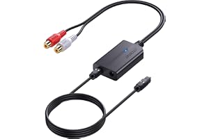 AUTOUTLET 192 kHz optisk till RCA-omvandlare DAC digital till analog ljudomvandlare Spdif/Optical/Toslink till RCA ljudadapte