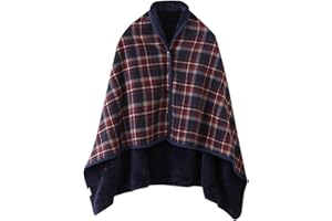 Caxndycing Poncho da uomo in pile Clint Eastwood, coperta casual, poncho per uomini, orlo irregolare, mantello comodo, abbigliamento da casa alla moda, abbigliamento invernale da cowboy hippie