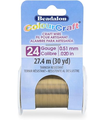 Beadalon ColourCraft Draht – 22 Gauge / 0,64 Mm, Kupferfarben, 9 M Spule, Für Schmuck & Bastelprojekte