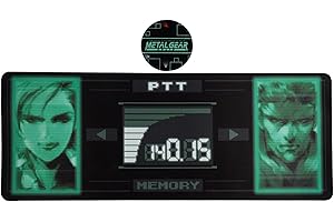FANATTIK Metal Gear Solid XL Desk Pad & Coaster Set – Large Gaming Pad for Video Game Fans & Collectors - Fits Keyboard and Mouse