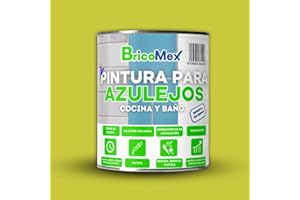 BRICOMEX Pintura para Azulejos Acabado Mate | Gran Adherencia | Fácil Aplicación | Secado Rápido (750 ml, Verde Pistacho)