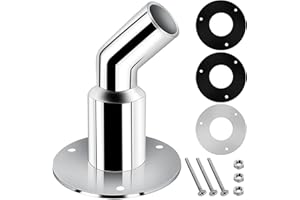 PIYMNYS Durch Rumpf Auspuff Hautanpassung, Standheizung Diesel zubehör, Edelstahl 316 Schiffsauspuff Rohrauspuff, Dieselheizung Auspuff Boot 24mm Gebogen für LKW Boot Auto