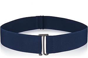 cobee Damskie niewidoczne paski, damski elastyczny pasek regulowany elastyczny pasek z płaską klamrą niewidoczne paski biodrowe do dżinsów spodni sukienek