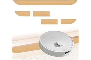 ‎BRIMOREA Gummi Türschwellenrampe Saugroboter, Roboter Rampe Türschwelle, 68.6X 5.1x1.6cm Türschwellenrampen Beige