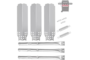 BQMAX Replacement Parts for Charbroil Gas2Coal Gas/Charcoal Hybrid Grill 463370516 463370519, Repair Kit for Charbroil Gas2Coal 463278418 463278419 G421-0001-W1 G553-0002-W1A,Stainless Steel