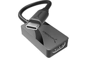 SABRENT USB C to HDMI Adapter 4K@60Hz | Aluminium USB-C to HDMI Converter for MacBook, iPad, Samsung, Windows | Plug and Play Adapter with HDR, Dolby Vision, HDCP (DA-CH4K)