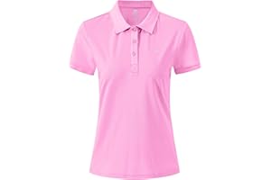 AjezMax Femme Performance Polo à Manches Courtes Sport Tennis Golf Hauts