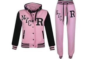 A2Z 4 Kids® Enfants Filles Garçons Baseball Rosé Bébé Survêtement Fox Veste & Pantalons des Sports Sweat À Capuche Pantalons Jogging Costume Joggers Âge 2-13 Ans