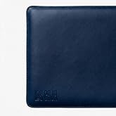 Minimalist Laptop Kılıfı, Vegan Deri, Su İtici &Ouml;zellikli, Bilgisayar Notebook Laptop &Ccedil;antası (Lacivert, 14 in&ccedil;)