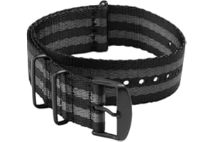 Archer Watch Straps | Bracelet de sécurité tissé en Nylon, qualité supérieure NATO | Bracelet de Montre Robuste de Style Militaire | Choix de Couleurs et de Tailles (18 mm, 20 mm, 22 mm)