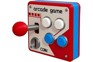 3D Arcade Swi-tch Plate Cover med joystick och färgglada knappar | Rolig väggdekor för spelare, present till retrospelfans, enkel montering av Peel Stick för , kontor och mansgrotta