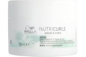Wella Professional NUTRICURLS Masque Soin Nourrissant intense pour cheveux ondulés et bouclés – nourrit en profondeur et définit les boucles