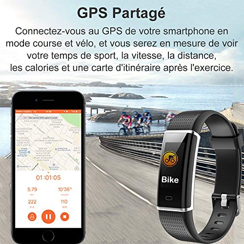 Willful Montre Connect  e Podometre Smartwatch Bracelet Connect     cran Couleur Etanche IP68 Femme Homme Enfant Sport Cardio Fitness Tracker d Activit   Cardiofr  quencem  tre pour Android iOS Smartphone