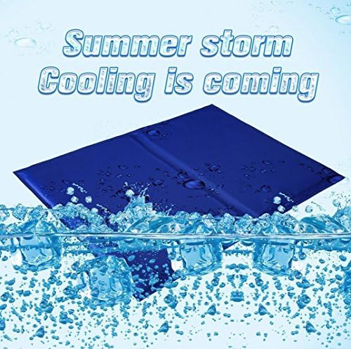 ALKK Pet Cooling Mat Dog Cooling Pad Self Cooling Cushion Keeping Pets Cool Summer Sleeping Mat 90*50Cm