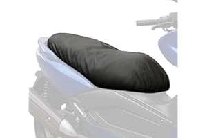 Auto Accessori Lupex Coprisella Universale impermeabile taglia Maxi 115x50 cm, colore nero, in PU similpelle, telo sella per Scooter e Moto, con borsa, disponibile anche M L XL