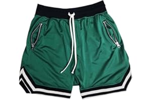 Oanviso Pantaloncini da Basketball da Uomo Classico Sweat Short Traspirante Pantaloncini Sportivi da Basket Loose Fit Pantaloni Corti Tessuto a Rete Traspirante Pantaloncini Corsa con Tasche