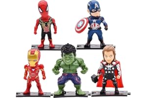 BESTZY Cake Topper, 5 Pezzi Cake Topper per Supereroe Compleanno Decorazione Cake Topper Cake Topper Festa di Compleanno Decorazione Torta Forniture