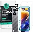 IBYWIND Vetro Temperato per Poco F4 GT 5G 6.67",[2Pezzi]con Metallico Protezione Obiettivo Fotocamera,Skin in Stile Fibra di 