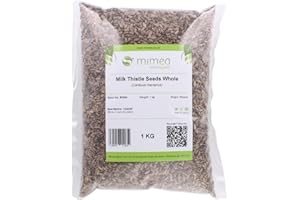 Mimea Milk Thistle Seeds Whole | 1kg | Quality Ingredients | Natural | No Additives | Liver Support