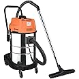 Zureni 604(3M) Vacuum Cleaner 1200 W Powerful Suction 6m3/min Metal Canister Stainless Steel Tank for Home Upholstery Carpets Hard Floors Cleaning