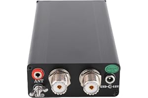 SEAFRONT ATU-130 1.8‑50MHz 200W Sintonizador de Antena Automático Carcasa de Aleación de Aluminio Sintonizador de Antena Automático de Onda Corta en Miniatura para Uso de Radio