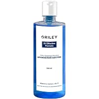 Oriley Waterless Hand Sanitizer 70% Isopropyl Alcohol Based Instant Germ Protection Sanitizing Gel Rinse-free Palm Cleaner Handrub (500ml)