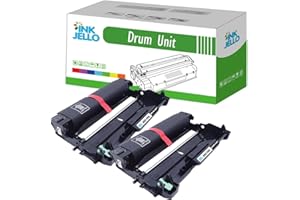 InkJello Compatible Drum Unit Replacement for Brother DCP-7055 DCP-7055W DCP-7060D DCP-7065DN DCP-7070DW Fax-2840 Fax-2940 HL-2130 HL-2132 HL-2135W HL-2240 HL-2240D HL-2250DN DR2200 (2-Pack)