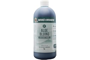 Nature's Specialties Aloe Bluing Dog Shampoo - Brightening & Enhancing Coat for Dogs - Blue Scent - Deep Cleansing & Moisturizing - Suitable for All Coat Types & Puppies - 450ml