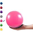 Vaupan Mini Exercise Ball, 9 Inch Small Exercise Ball with Inflatable Straw for Yoga, Pilates, Stability, Barre, Physiotherapy, Stretching and Core Training, Improves Balance, Strength