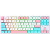 Ajazz K870T Pro Kablosuz Hot Swap Mekanik Oyun Klavyesi-RGB - 10 Adet Switch, Tuş ve Switch S&ouml;kme Aparatı Hediyeli (K870T Pro