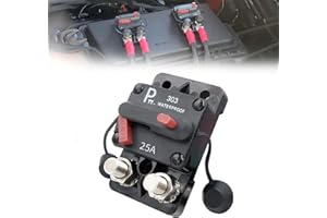 parts PTT : Interrupteur de protection haute intensité T3+ avec réinitialisation manuelle, étanche, montage latéral des boulons (25A)