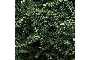 Box.it.pack.it Shredded Crinkle ZigZag Kraft Paper, Forest Green, 200g