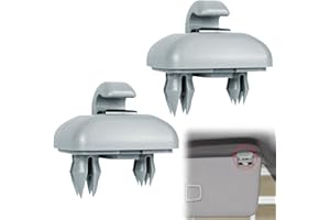 DONOONIS 2 Stück Sonnenblende Halterung,Auto Sonnenblende Clip Haken Kompatibel mit Audi A1 A3 A4 A5 A7 Q3 Q5 B6 B7 B8 S4 S5,Sonnenblende Clip,Kunststoff Haken für Sonnenblenden, Sonnenblendenzubehör