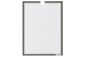 Durable Tasca porta documenti da parete A4 adesiva, per superfici anche curve, accessori ufficio, stabilizzatore UV, rimovibile, conf. 5 pezzi, antracite, 400657