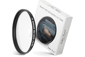 Better Focus Black Diffusion Pro Mist Filter 1/4-77mm Glow Mist Effect Filter Cinebloom Promist Effect Filter 1/4-77mm
