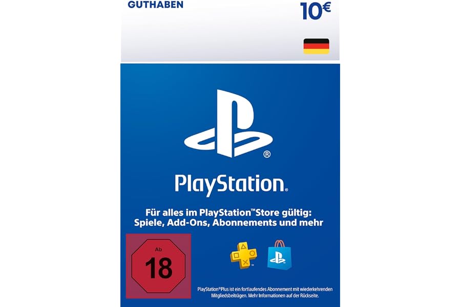 10€ PlayStation Store Guthaben | PSN Deutsches Konto [Code per Email]