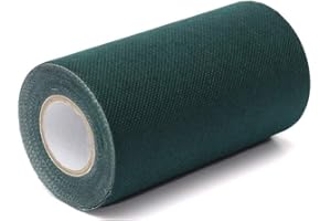 Sumnos Nastro di Giuntura ad Erba Artificiale, Erba Nastro Banda Giunzione di Prato Sintetico Tappeto Pre-incollata per Posa Erba da Giardino Balcone Top Qualità 15cm*5m Lunghezza