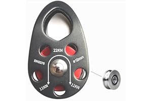 Tread star Seilrolle Umlenkrolle Hochleistungs-Seilrolle Aus Aluminiumlegierung Für Das 12-mm Einseil-Riemenscheibenblock für 12-mm