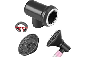 YTCHYYSK Upgraded Diffuser Attachment and Adaptor Replacement for Dyson Airwrap Converting Styler To Hair Dryer, Gift for Women Girls (Light Gray)