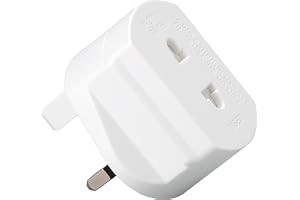 Toothbrush Adaptor Plug UK Charger Adapter Shaver Socket 2 Pin to 3 Pin Electric for Razor Plugs Bathroom Two to Three Prong 