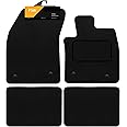 FSW - Tailored Mats - Fits FORD Focus MK4 2018-2023 Black Carpet - Anti Slip Mat - Non Slip Car Floor Mat, Fitted With Clips & Granulated Backing - 4 Pc Floor Mat Only