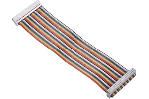 Diyeeni GPIO adapter Cable 40Pin High quality flexible ribbon cable Rainbow Female to Female GPIO Adapter Copper Core Cable for Banana Pi/Raspberry Pi 2/3