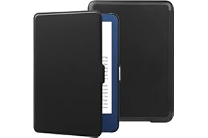 HGWALP Case for New Amazon Kindle 6"(11th Generation,2024/2021 Release), Folio Ultra Slim PU Leather Cover with Auto Sleep and Wake, Protective Case for Kindle 2024 6 inch-Black