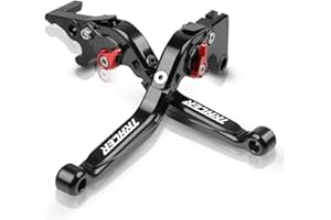 QJY-MOTOR PART-STORE Regolabile Frizione Del Leve Freno per TRACER 700/GT Tracer 900/GT 2018-2020 Tracer 900 ABS 2015-2020 MT09 Tracer 2014-2020 Tracer 7 GT-Nero+Nero+Nero+Rosso