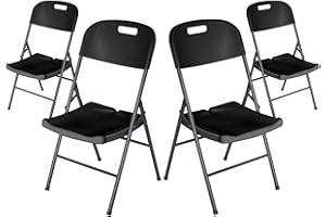 Orion91 Pack 4 Sillas Plegables con Asa 47x58x87cm O91