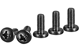 DTGN M6x14mm Pan Head Machine Screws, 20Pcs M6 Phillips Drive, Metric Coarse Full Thread, Steel Black Oxide Finish, Screws Bolts Kit