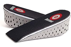 Ducomi Plantillas Elevadoras Hombre y Mujer - Plantilla Elevadora Acolchadas para Zapatos Amortiguadoras, Cómodas, Antibacteriana y Flexibles - Hasta 4,3 cm Mas de Altura - Unisex (4,3 cm) Gris