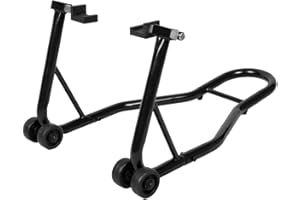 ‎COSTWAY COSTWAY Motorradheber, Motorradständer hinten bis 400 KG, Montageständer Motorrad breitenverstellbar, Motorrad Heber Motorradhebebühne für Kettenreinigung (Schwarz)